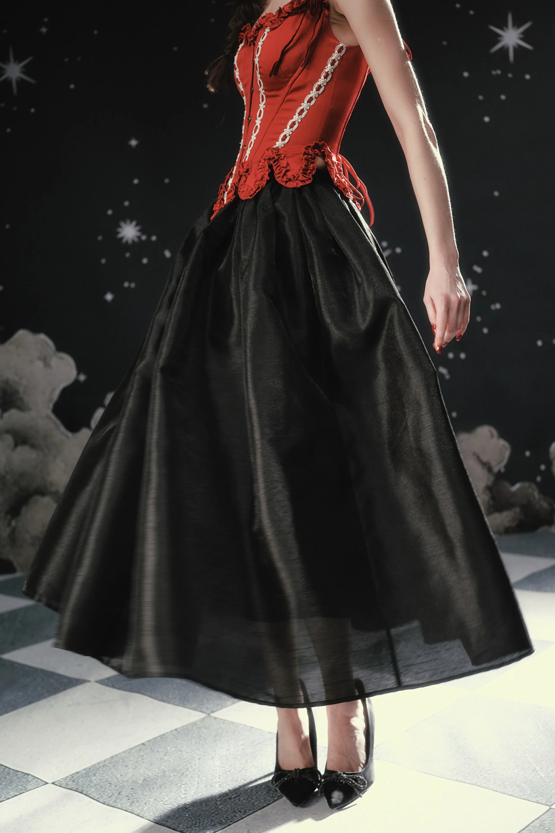 Pearl Essent Satin Puffy Skirt - Image 14