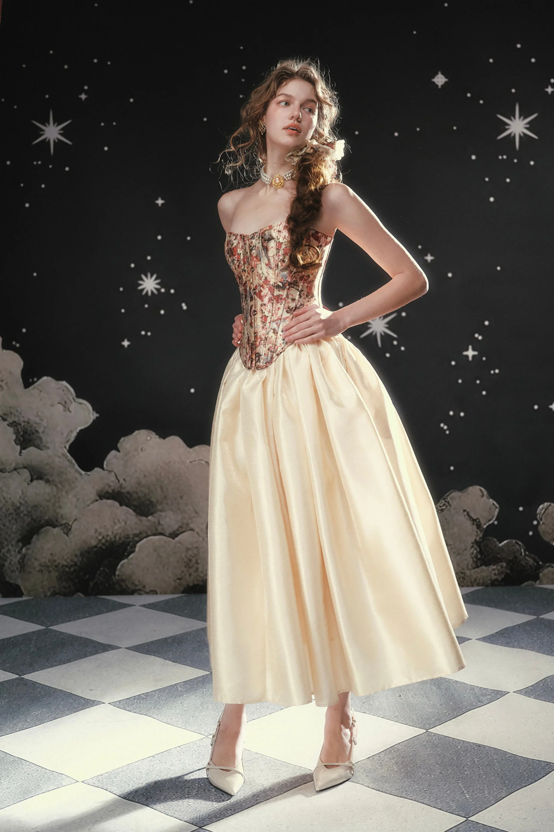 Pearl Essent Satin Puffy Skirt - Image 3