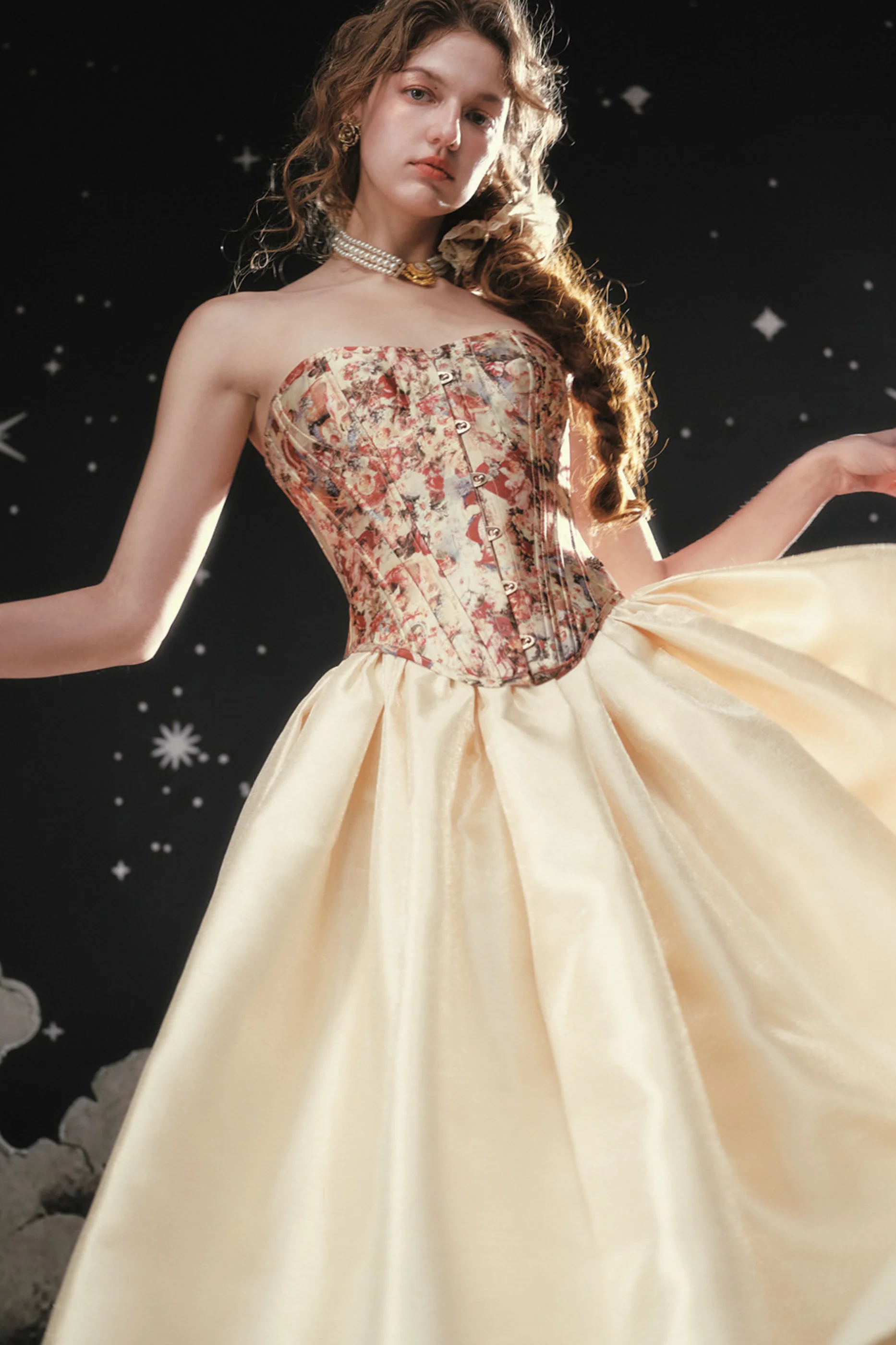 Pearl Essent Satin Puffy Skirt - Image 7