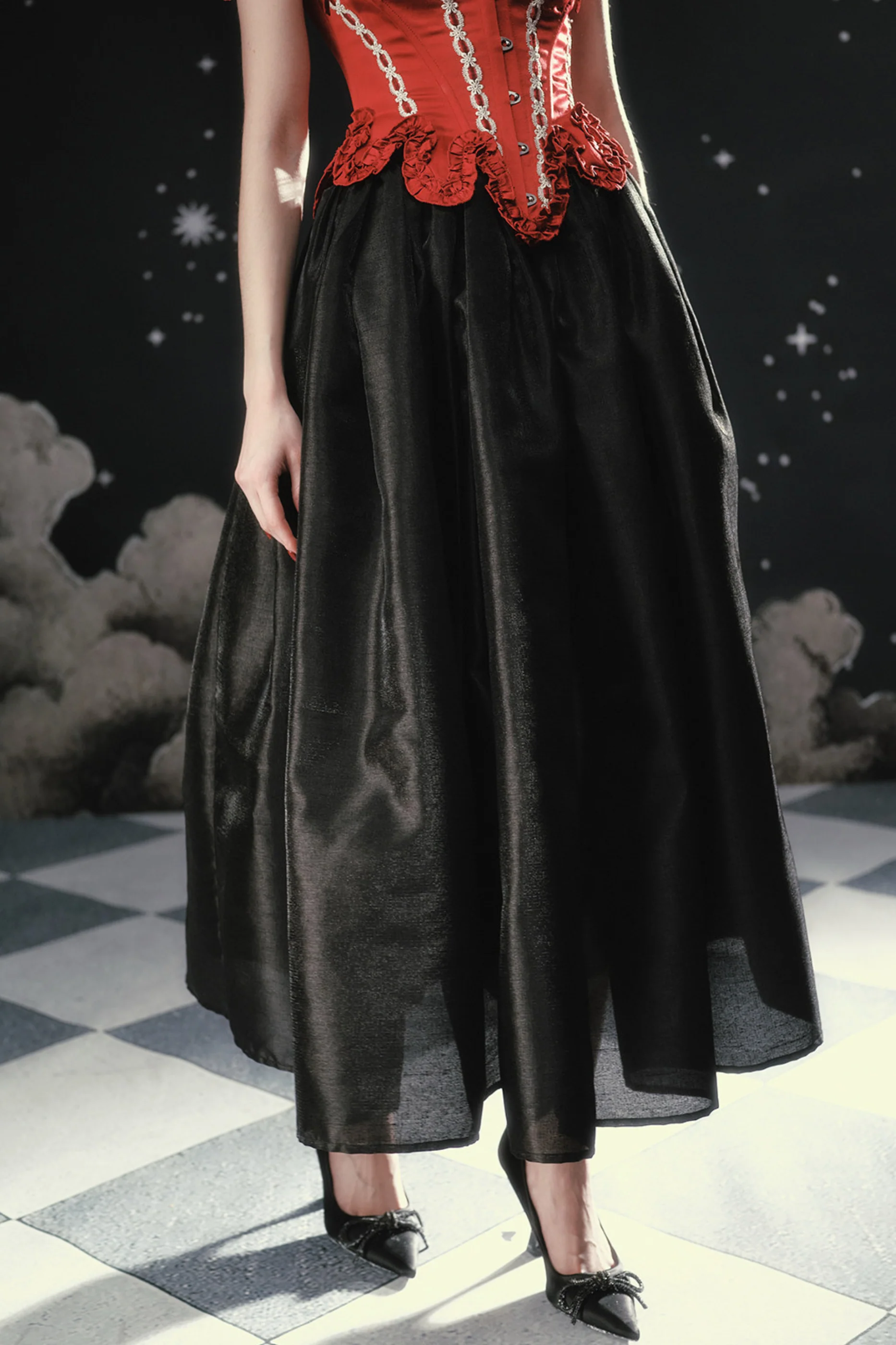 Pearl Essent Satin Puffy Skirt - Image 8