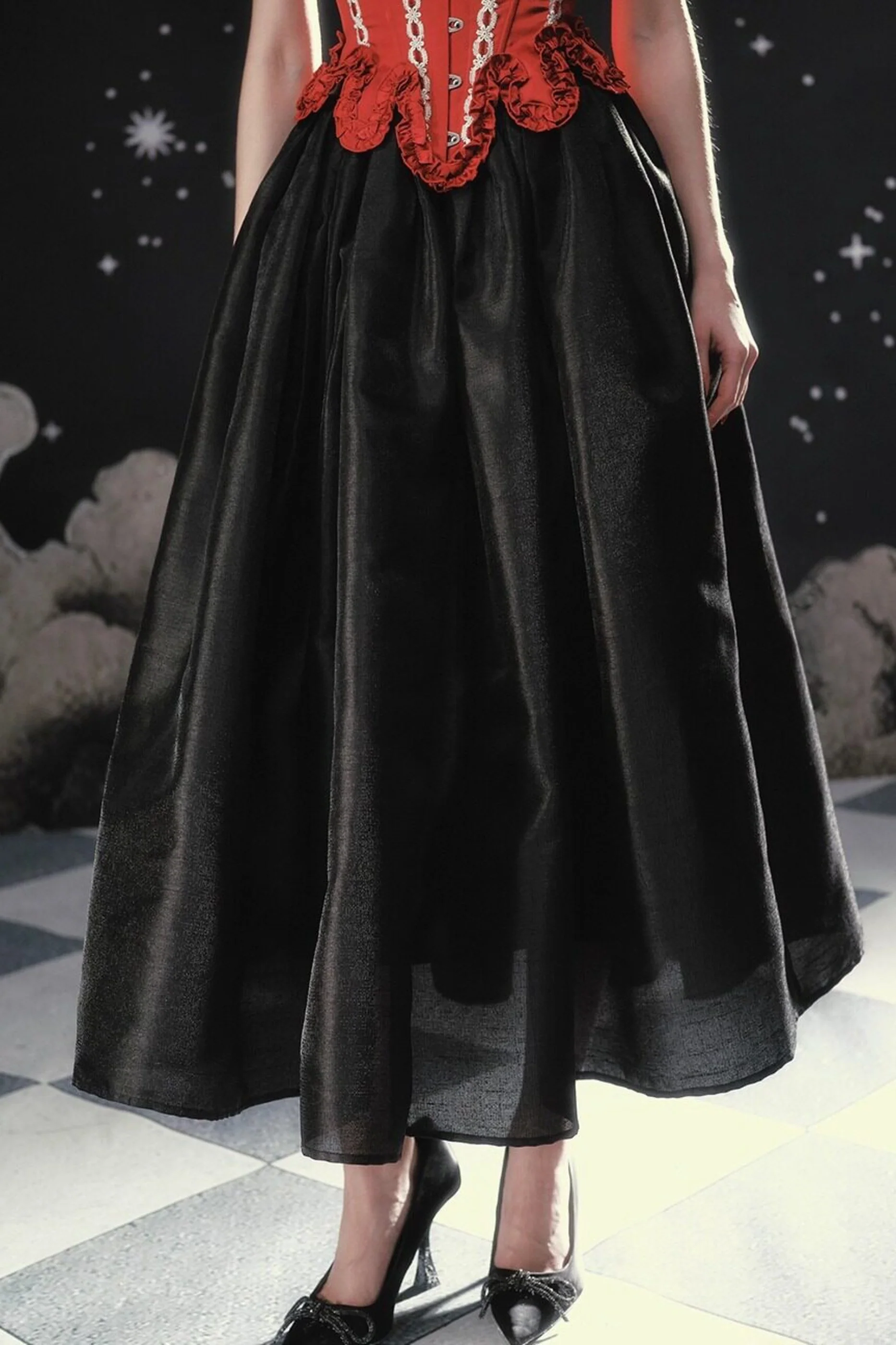 Pearl Essent Satin Puffy Skirt - Image 9