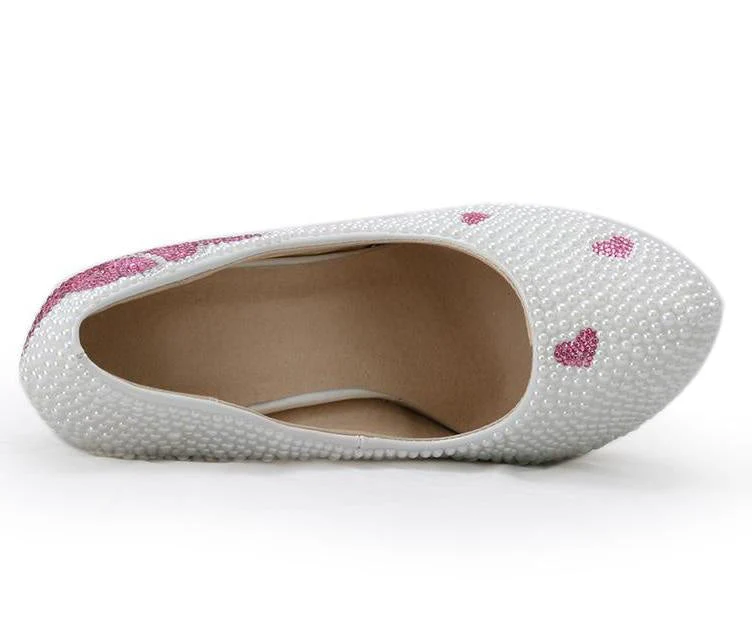 Pearlized Sweetheart Pumps - Image 4