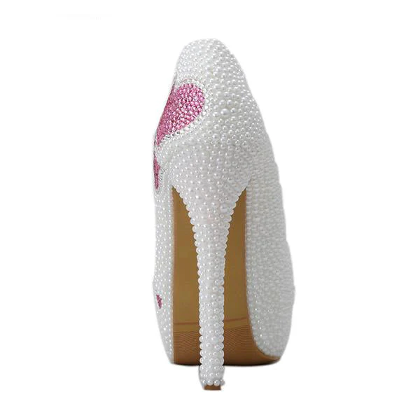 Pearlized Sweetheart Pumps - Image 5