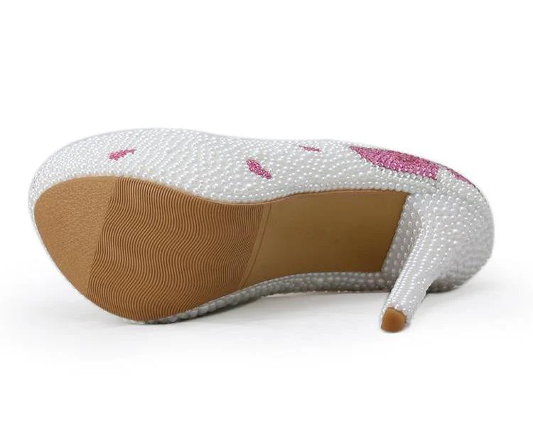 Pearlized Sweetheart Pumps - Image 6