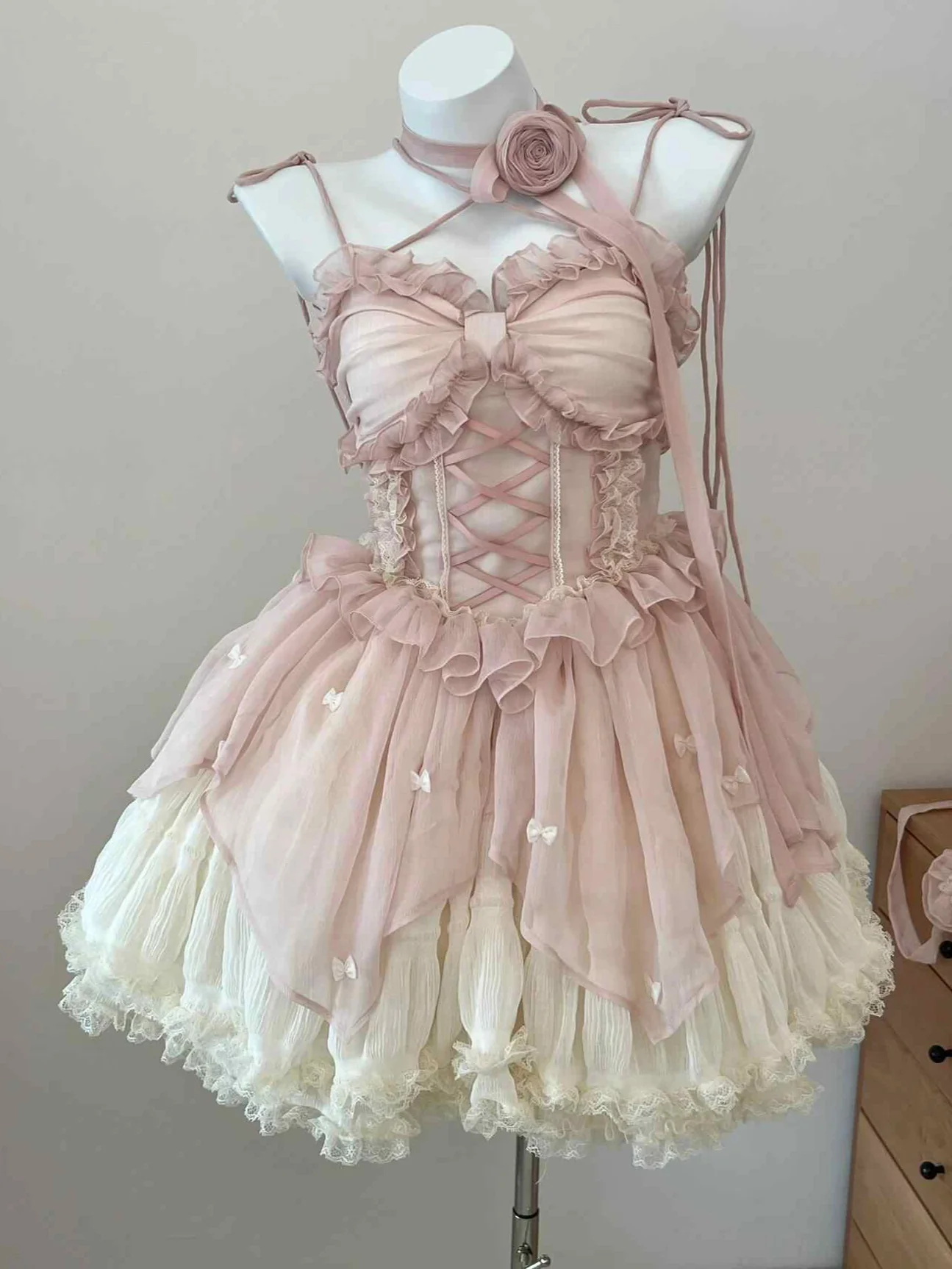 Pink Ballet Lolita Fluffy Dress