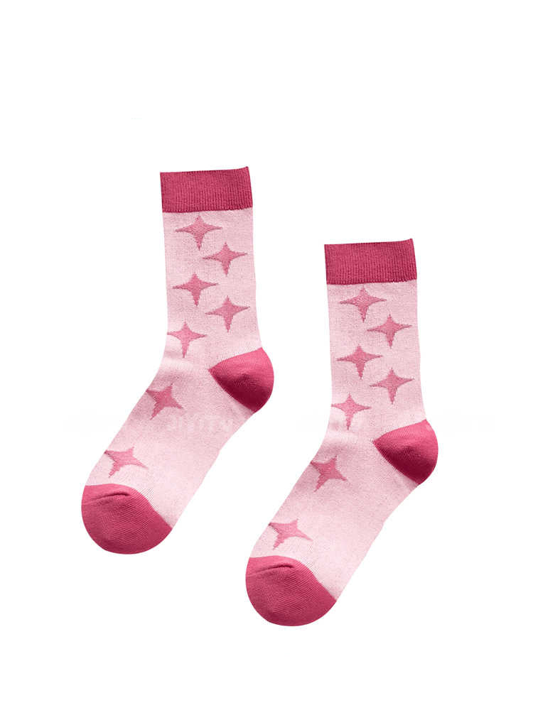 Pink Barbiecore Mid-calf Socks - Image 4