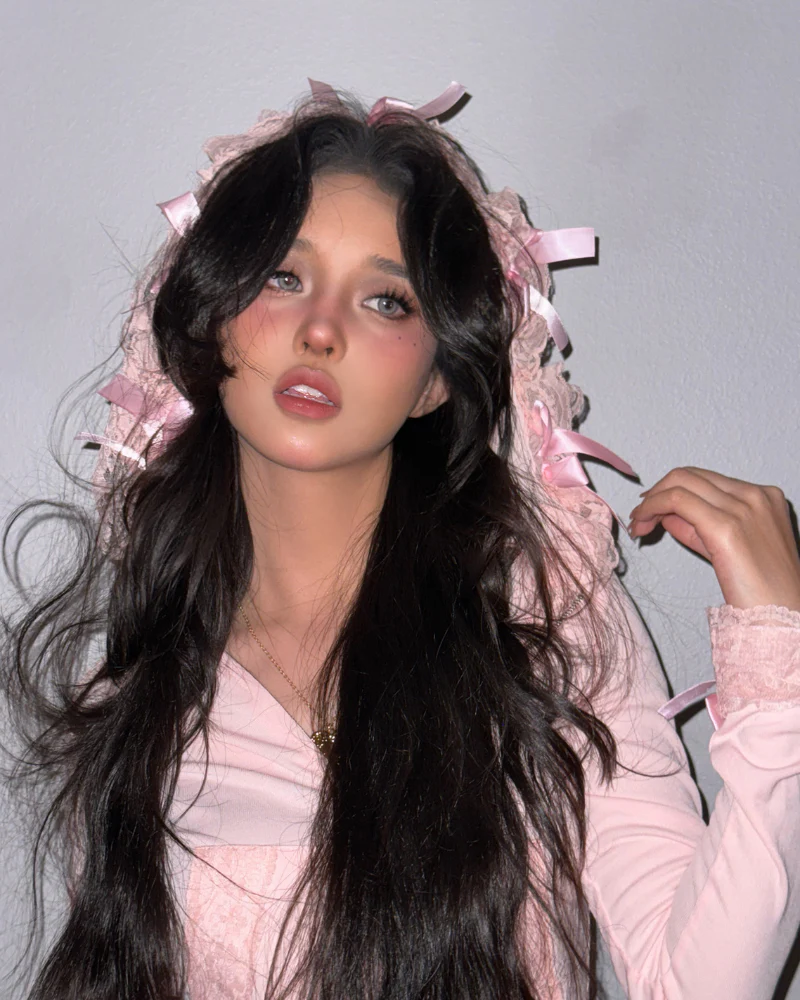 Bow Pure Lust Pink Long Sleeve Top - Image 4