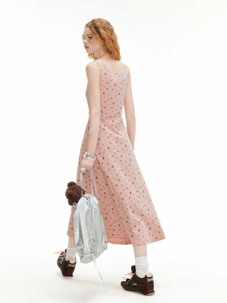 Pink Bows Suspender Dress - Image 5
