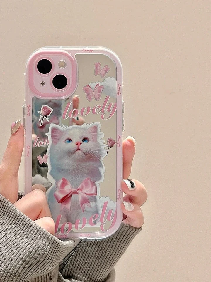 Pink Cat iPhone Case - Image 7