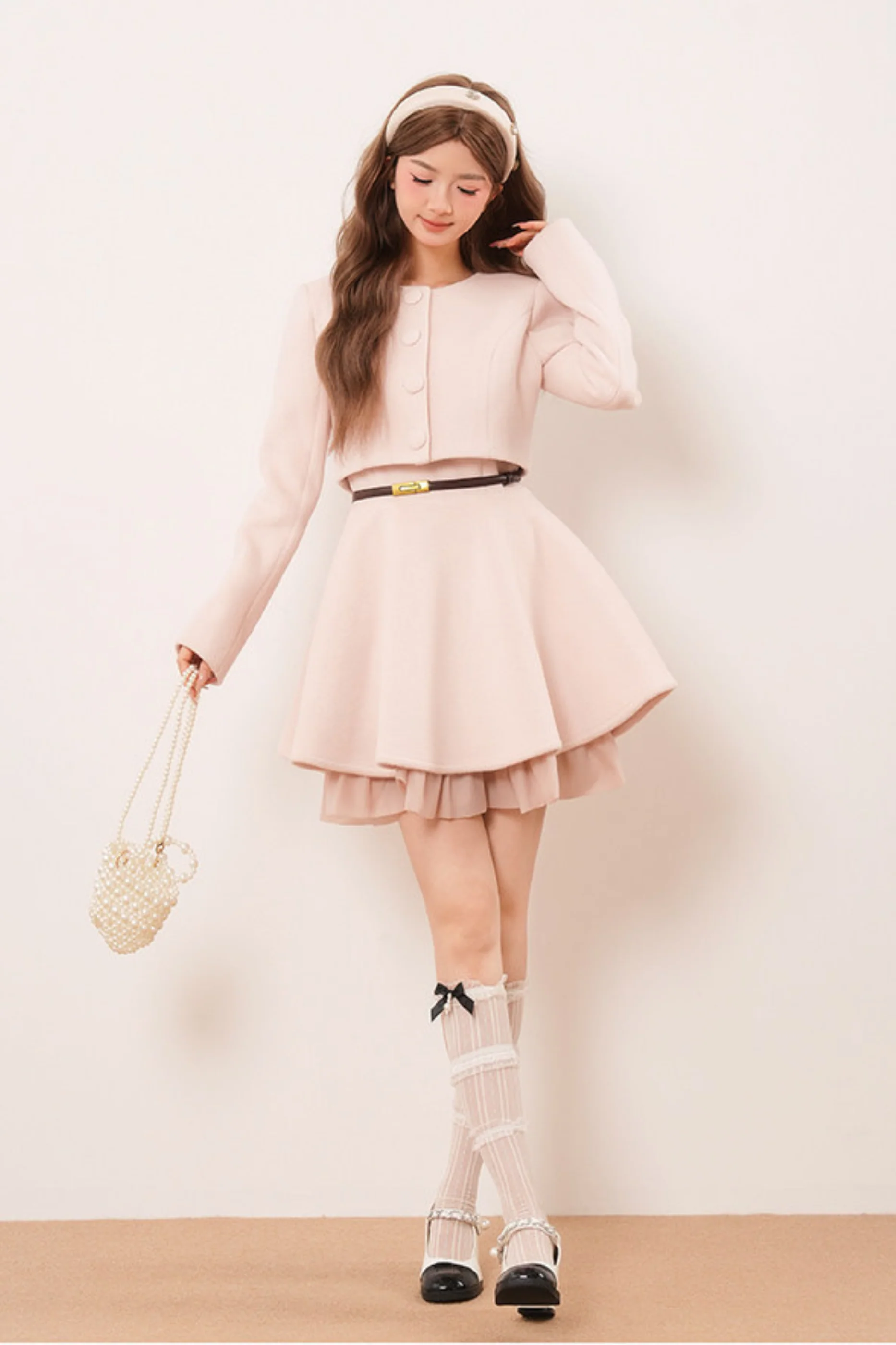 Pink Chanel-Inspired Coat Set - Image 10