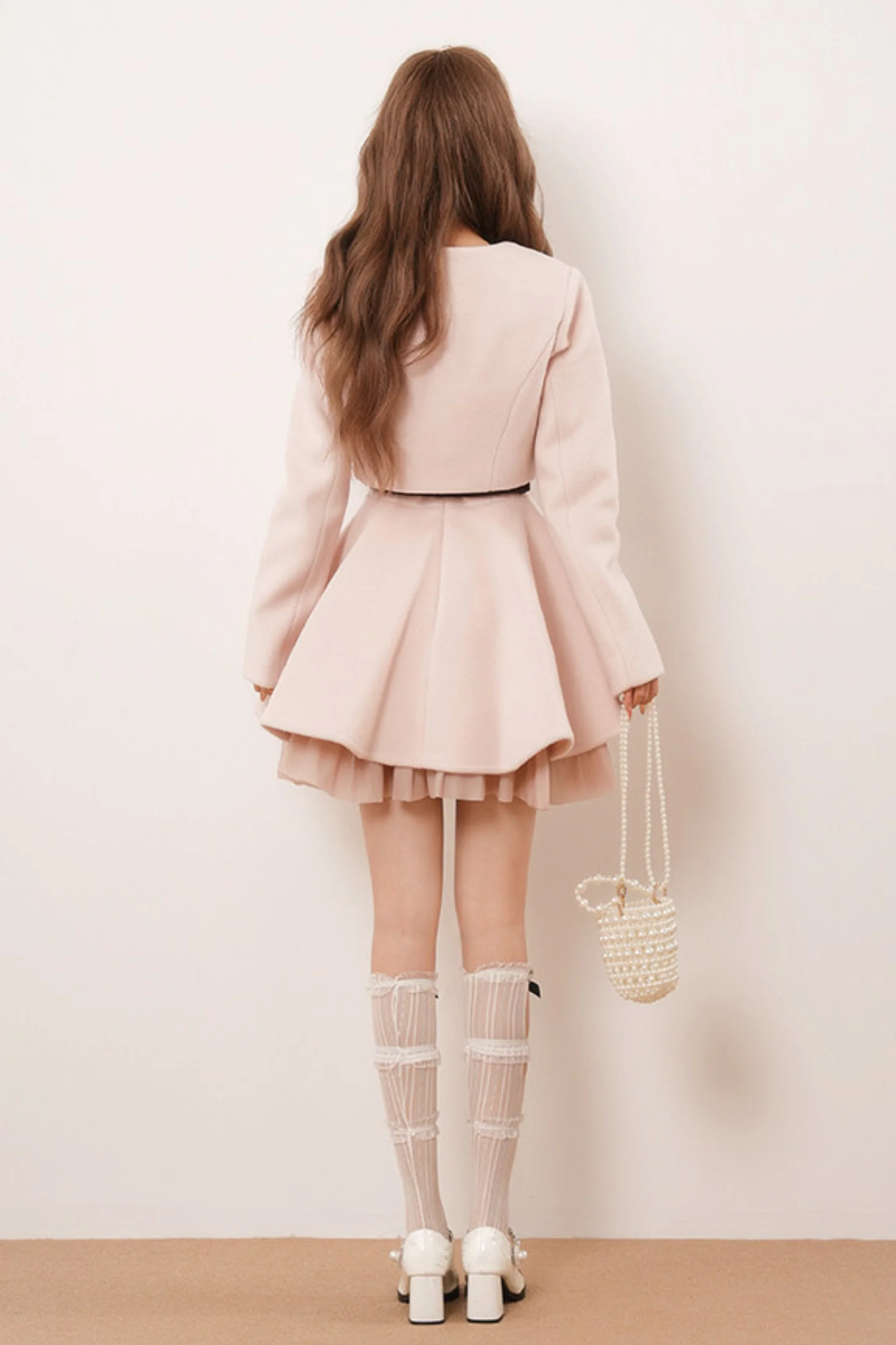 Pink Chanel-Inspired Coat Set - Image 8