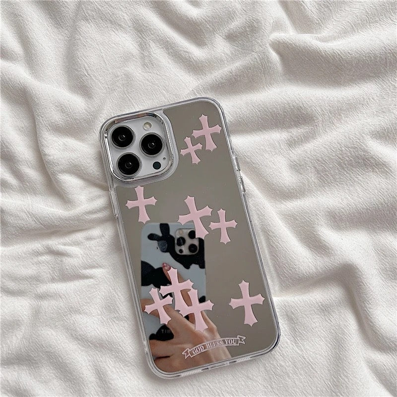 Pink Cross iPhone Case - Image 7