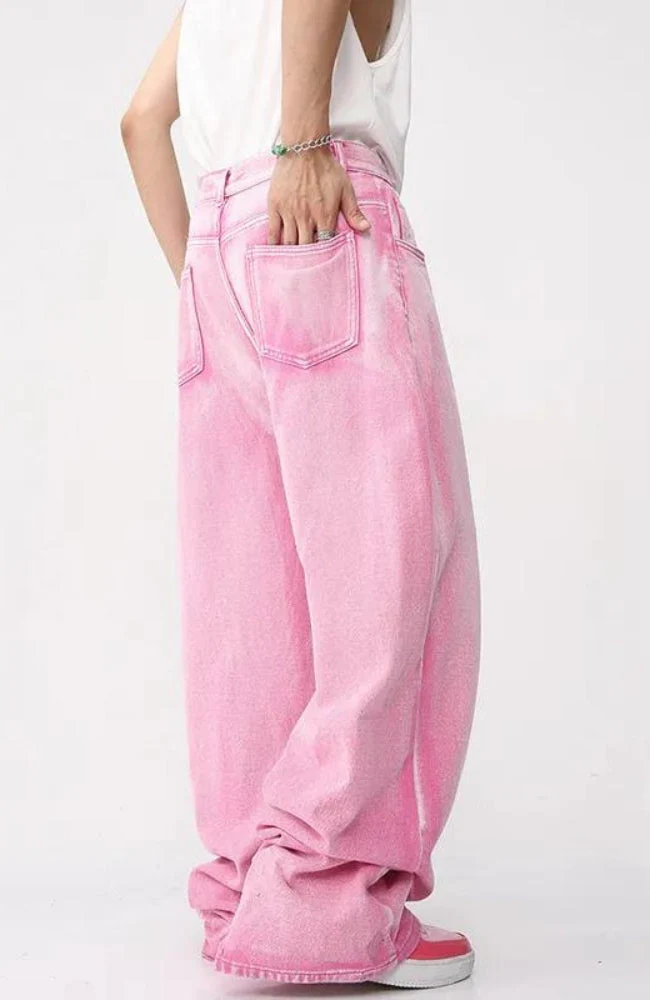 Pink Denim Jacket & Pants Two Piece Set - Image 2