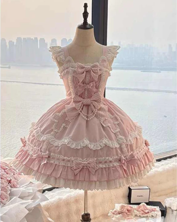 Pink Doll-like Sweet Lolita Dress - Image 2