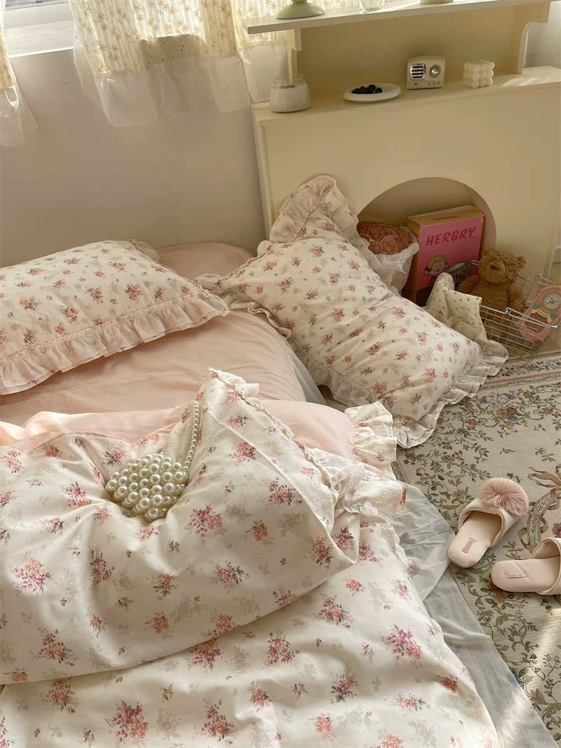Pink Floral Duvet Cover Set - Image 10