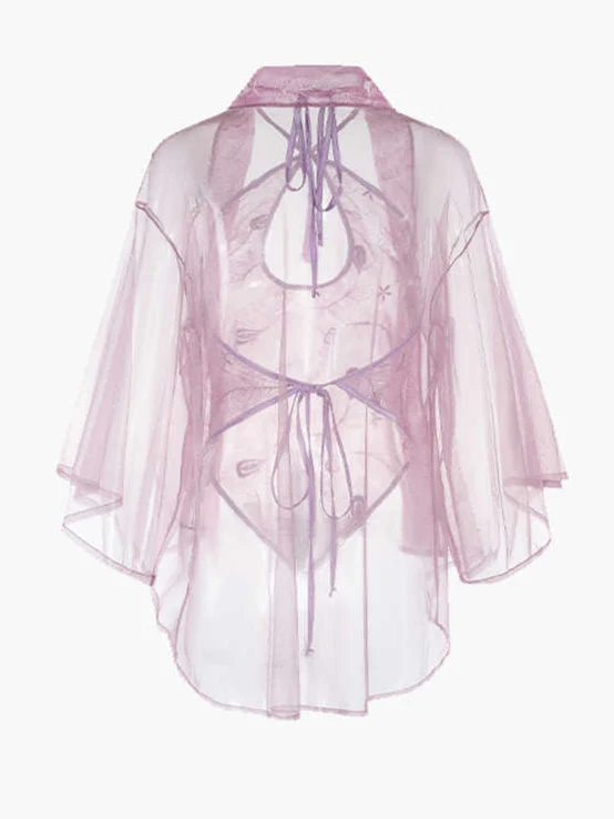 Pink Hollow Bellyband Nightgown