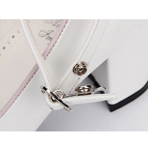 Pink Lace Bowknot Sweet Lolita Platform Shoes - Image 6