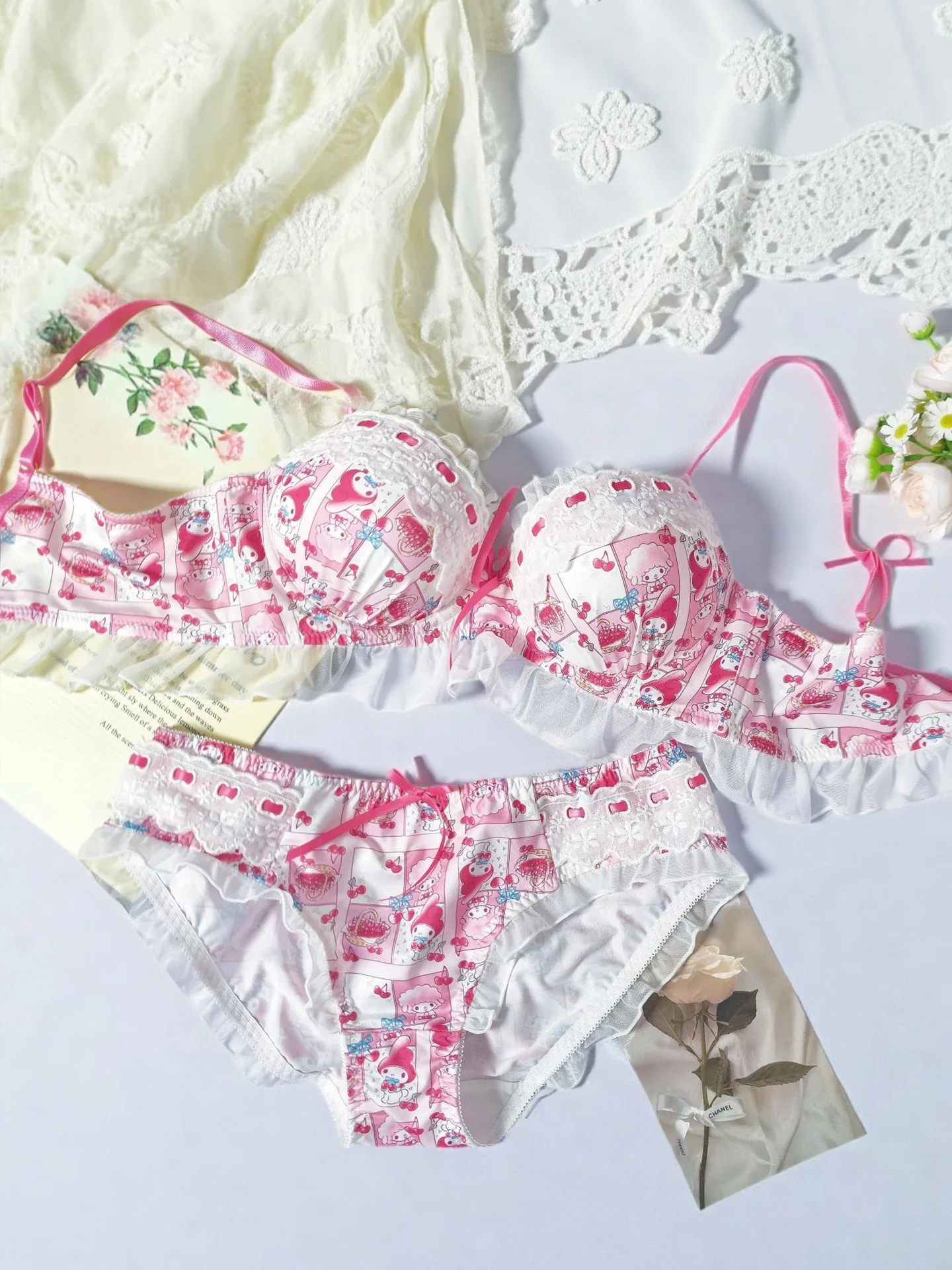 pink melody kawaii lingerie - Image 3