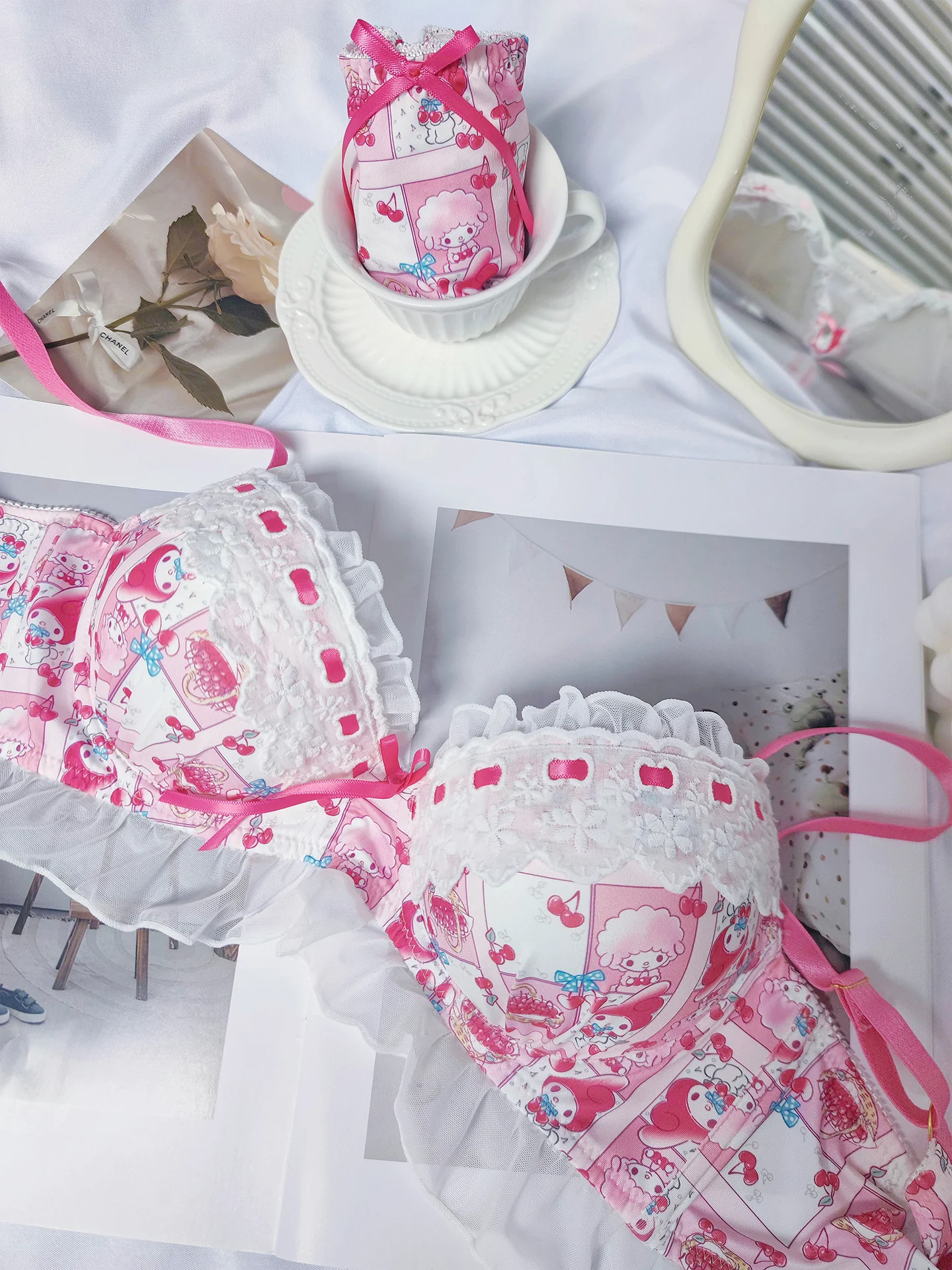 pink melody kawaii lingerie - Image 4
