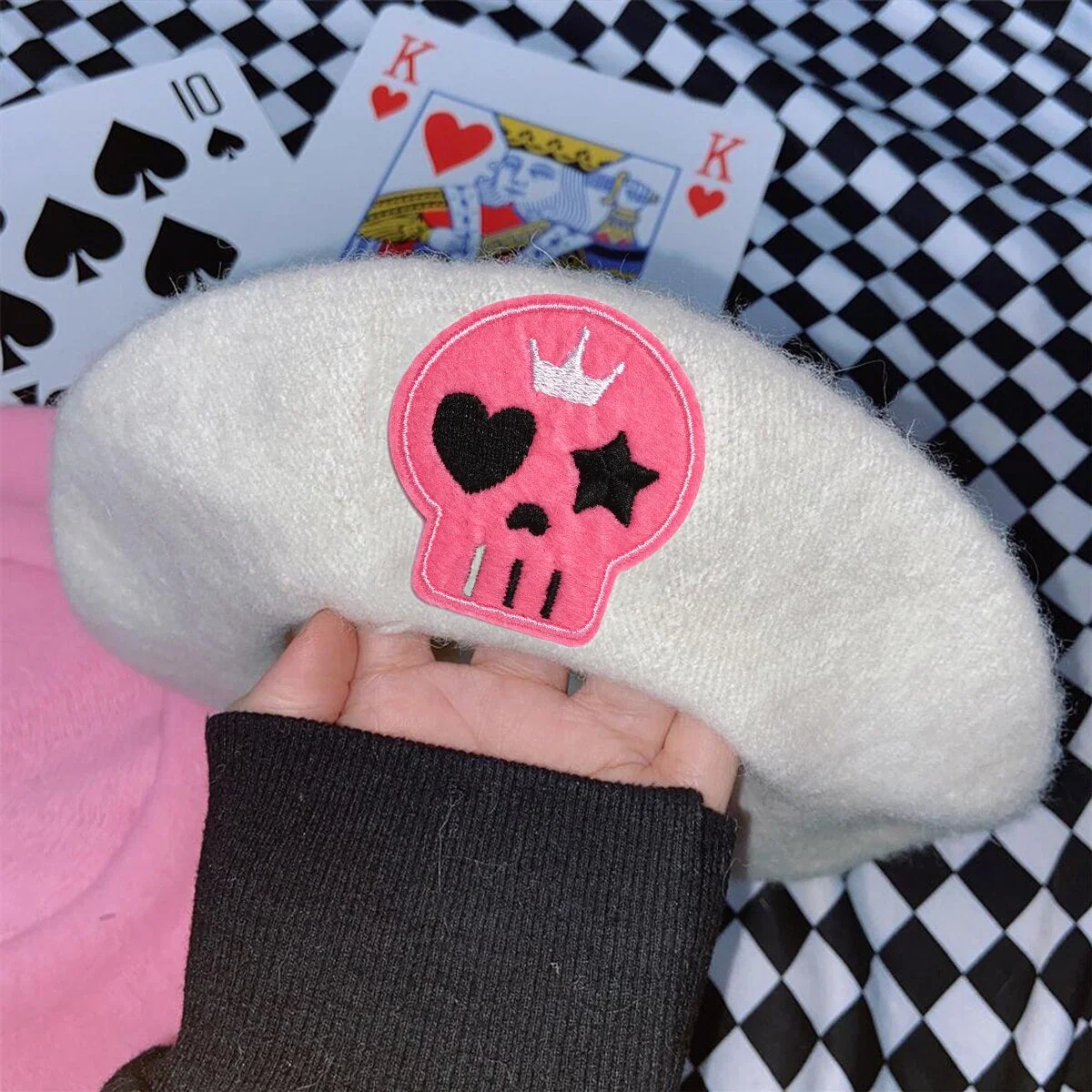 Pink Menhera Nurse Beret - Image 10