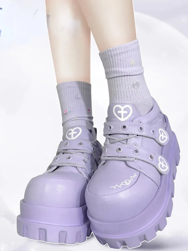 Pink Menhera Platform Shoes - Image 8