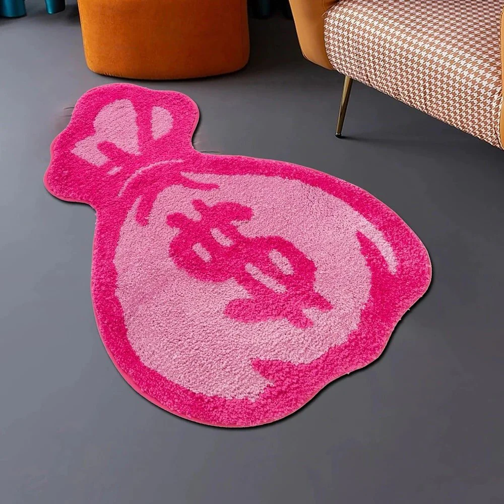 Pink Money Bag Tufted Rug - Image 5