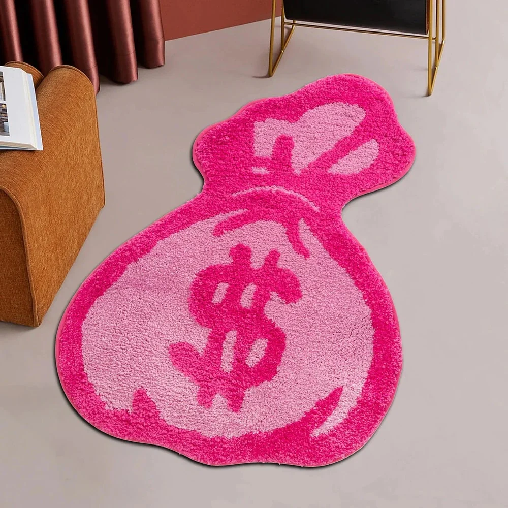 Pink Money Bag Tufted Rug - Image 6