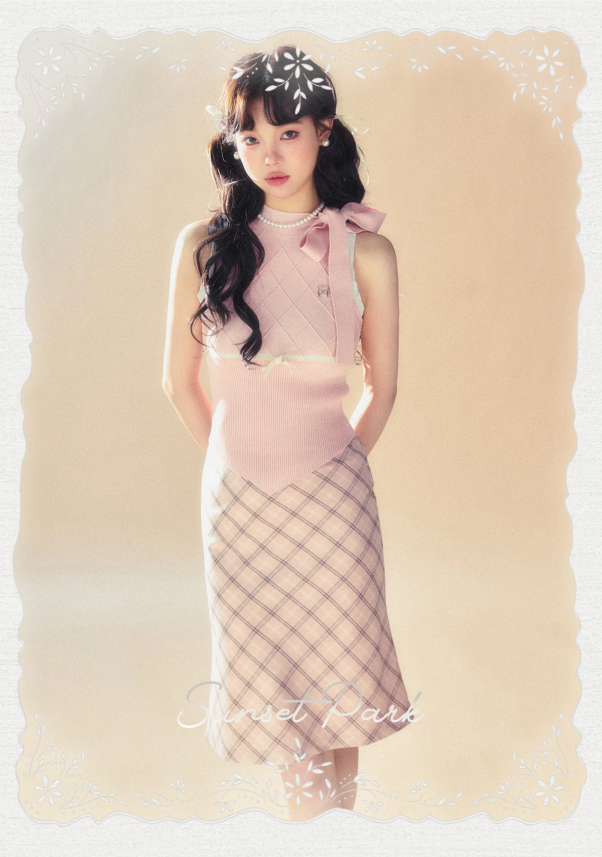 Pink Plaid Retro Skirt - Image 2