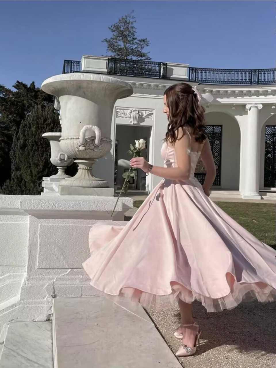 Pink Princess Suspender Dress - Image 7
