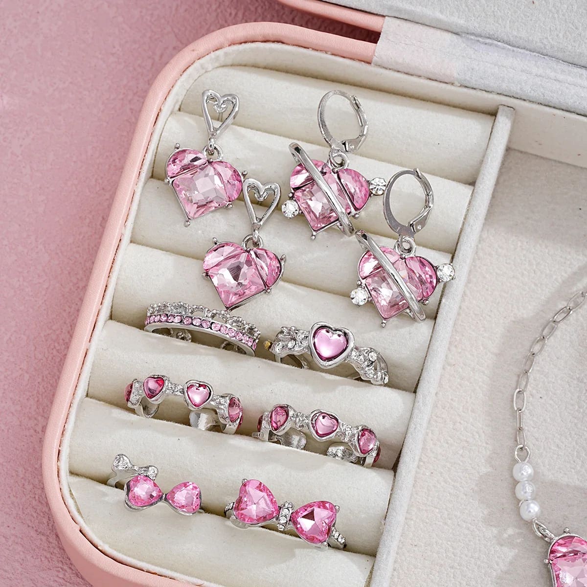 Pink Princesscore Jewelry Set and Box - Image 12