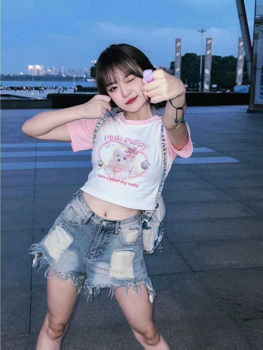 Pink Puppy Crop Top - Image 11
