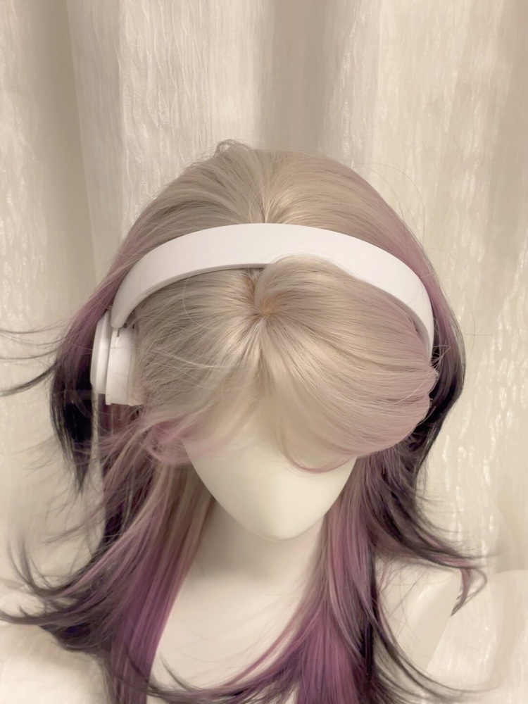 Pink&Purple Gradient Mullet Straight Wig - Image 3