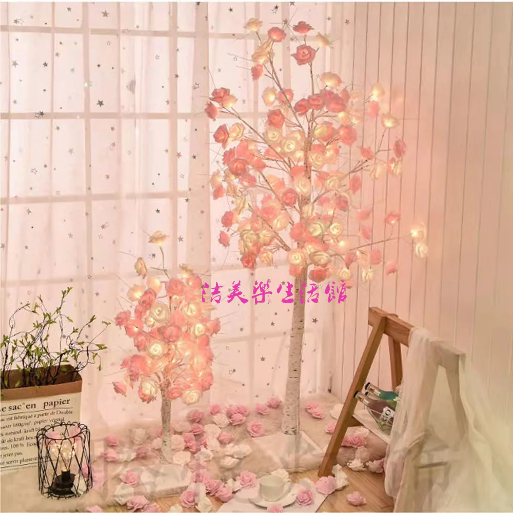 pink rose tree led floor tree - Image 5