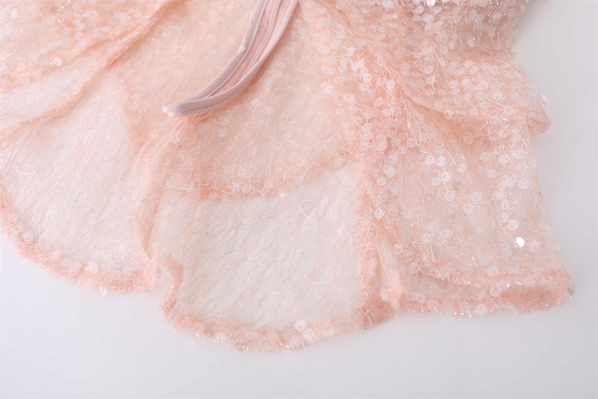 Pink Sequined Fishtail Suit - Image 8
