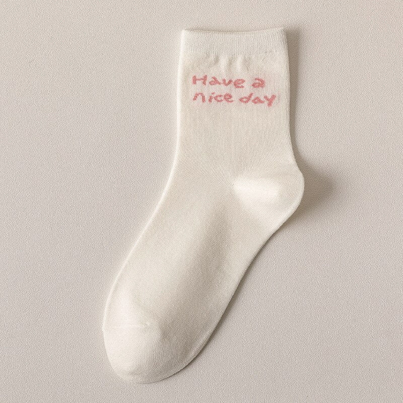 Pink Strawberry Cotton Socks - Image 4