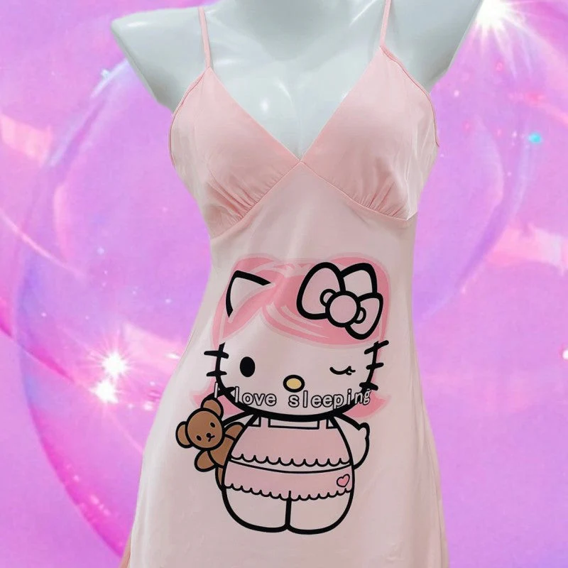 Pink suspender nightdress - Image 5