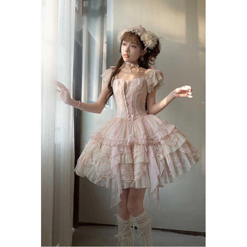 Pink Swan Ballet Lolita Dress - Image 6