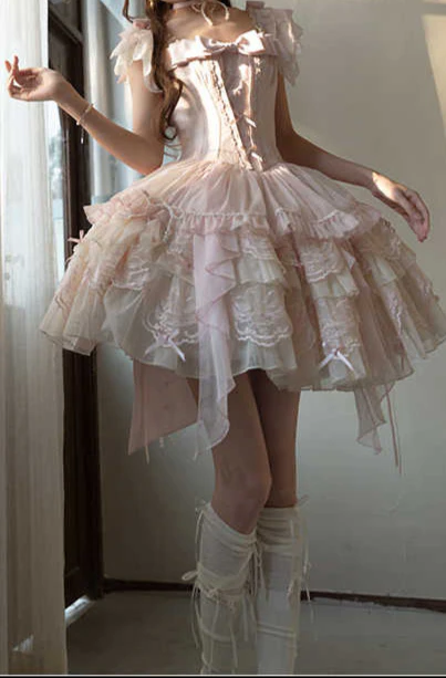 Pink Swan Ballet Lolita Dress - Image 8