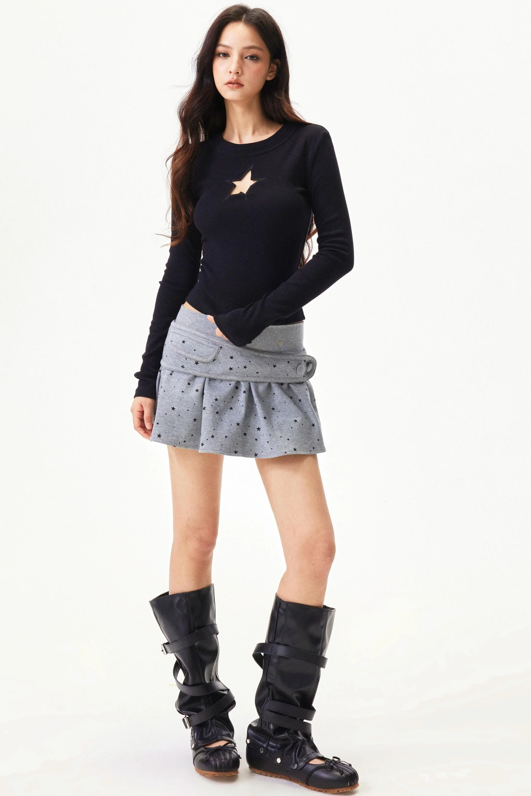 Plaid A-line Short Skirt - Image 18