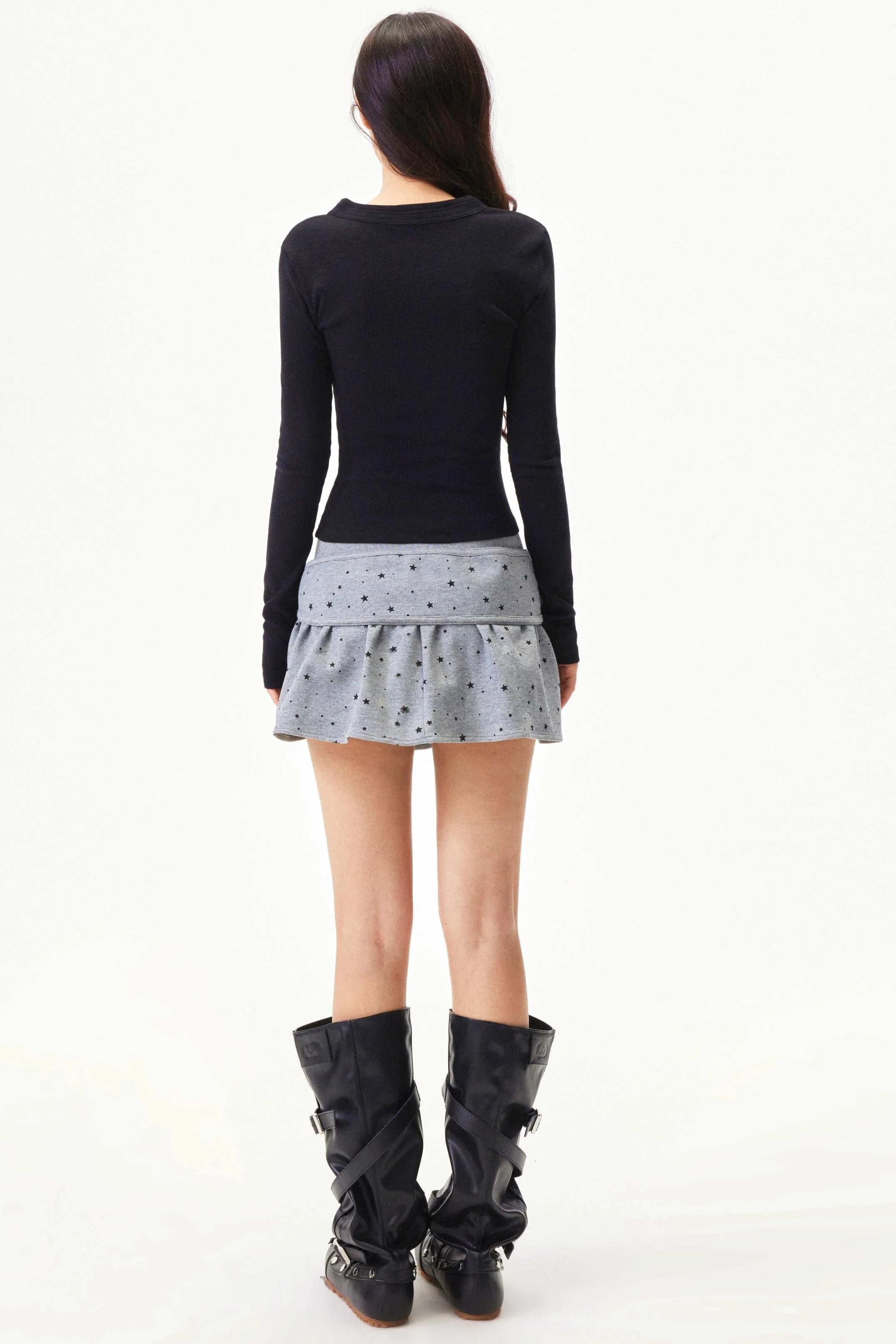 Plaid A-line Short Skirt - Image 20