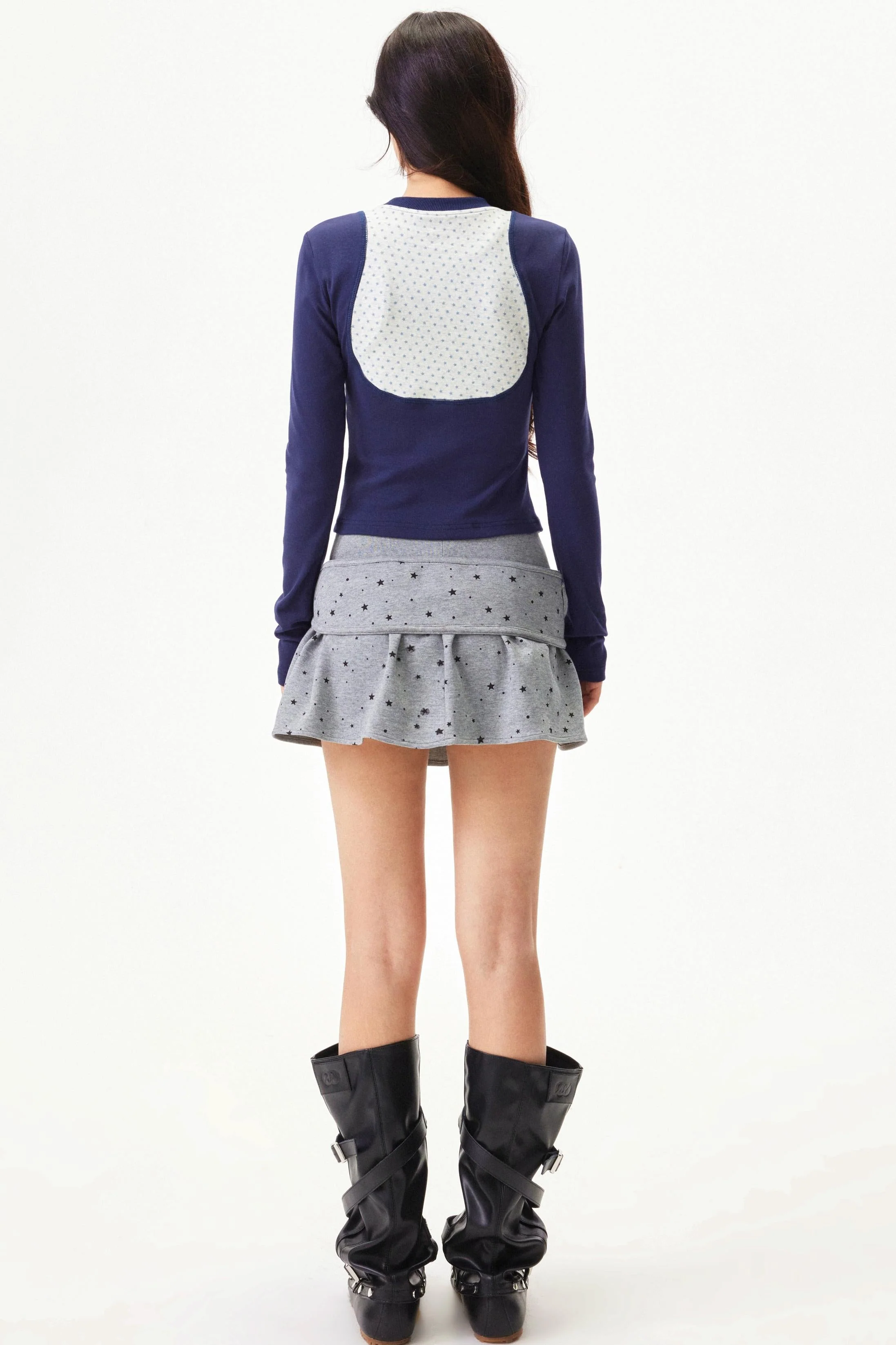 Plaid A-line Short Skirt - Image 25