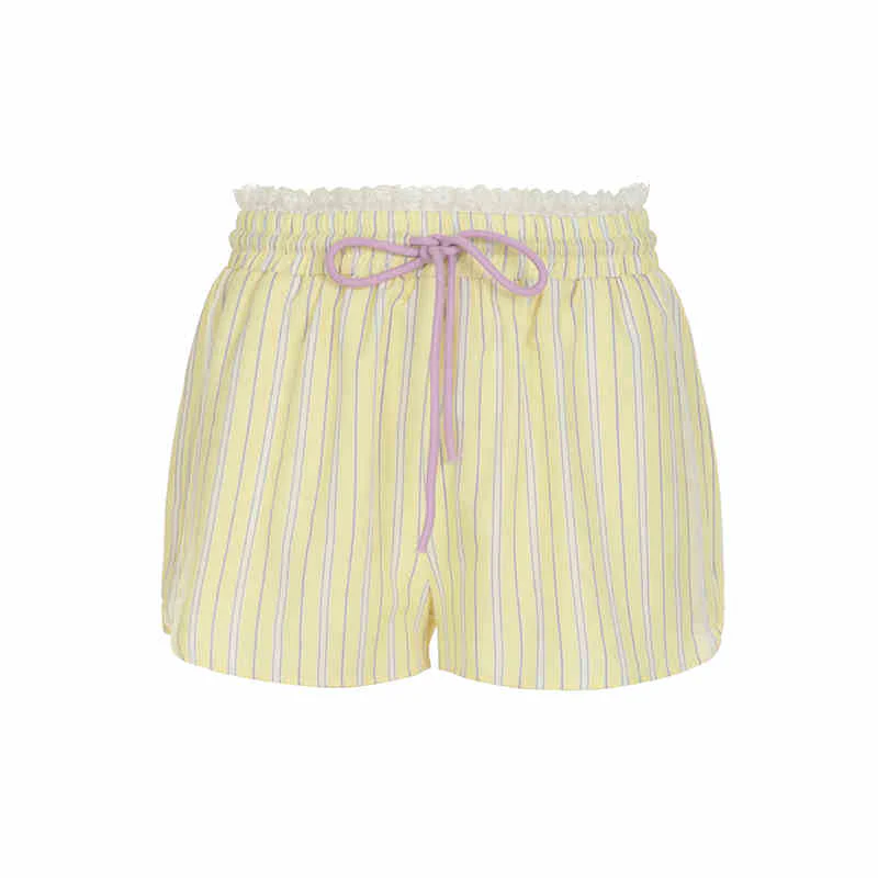 Plaid Bow-knot Spliced Shorts - Image 6