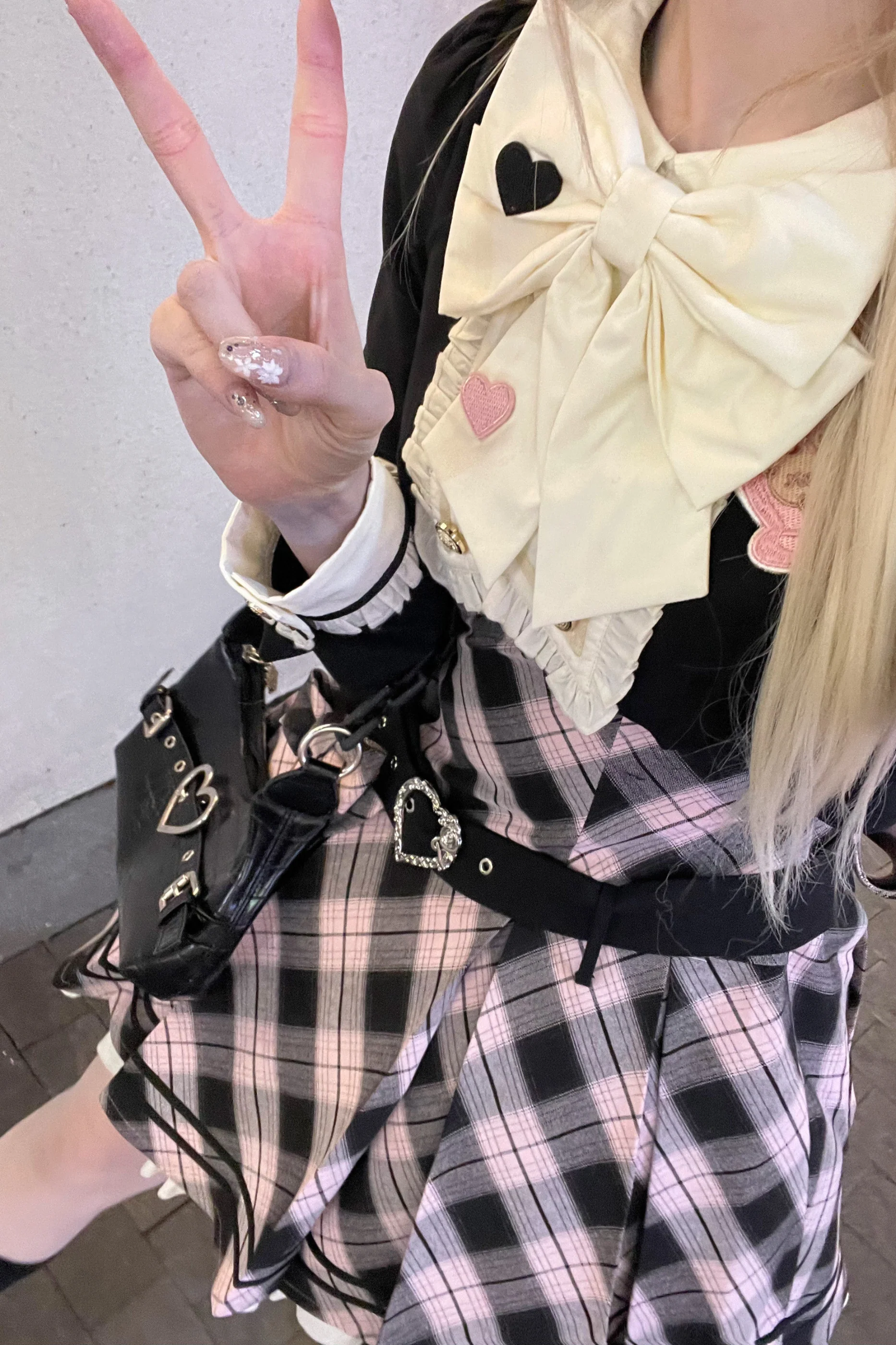 Check Sweet College Faux Two-Piece Dress + Beret - Image 20