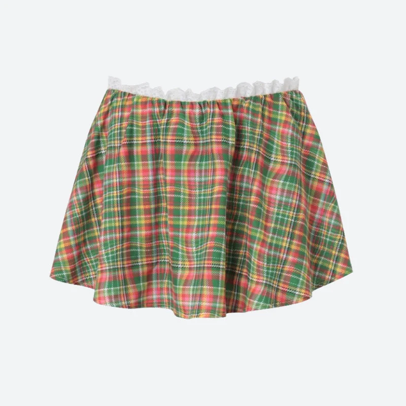Plaid Mini Skort - Image 4