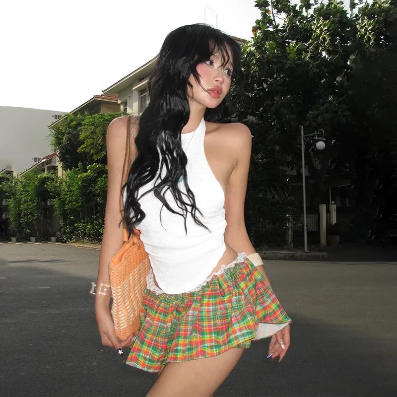 Plaid Mini Skort - Image 7