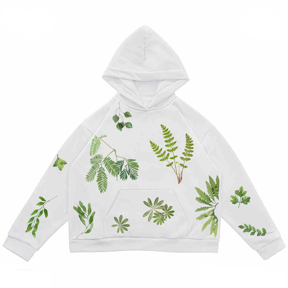 Plant Aesthetic Hooded Sweatshirt - Image 3