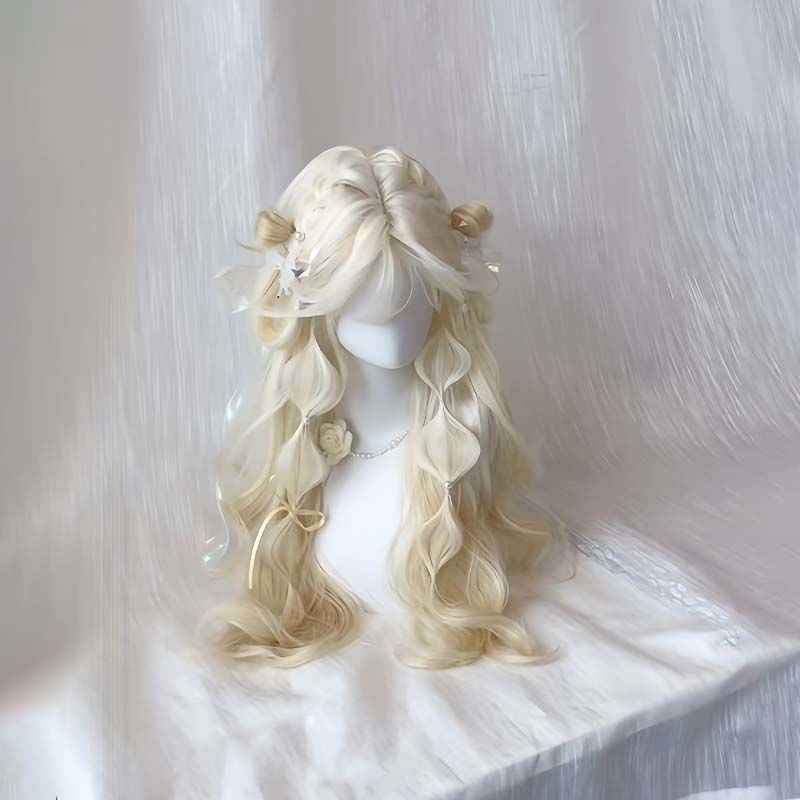 Platinum Long Curly Wig - Image 3