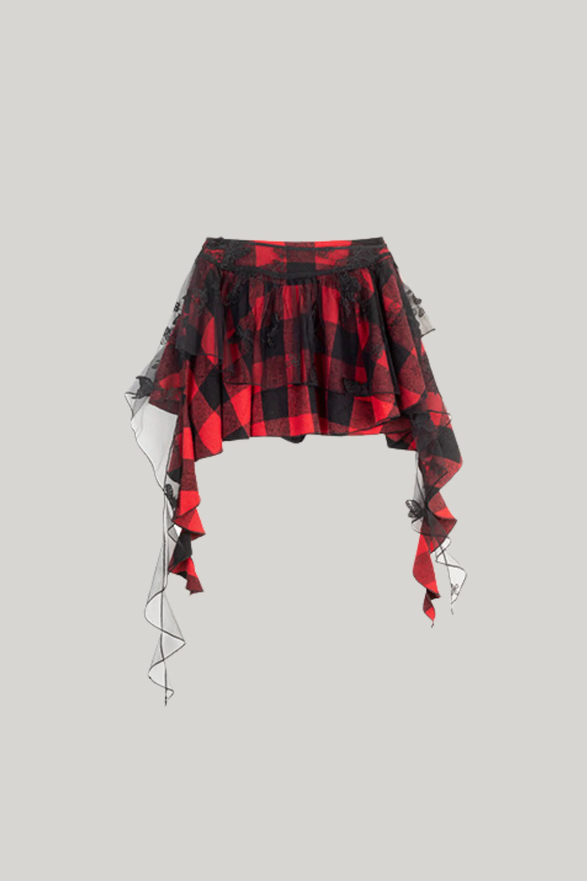 Playful Color Devil Loose Block Top + Checkered Skirt - Image 12