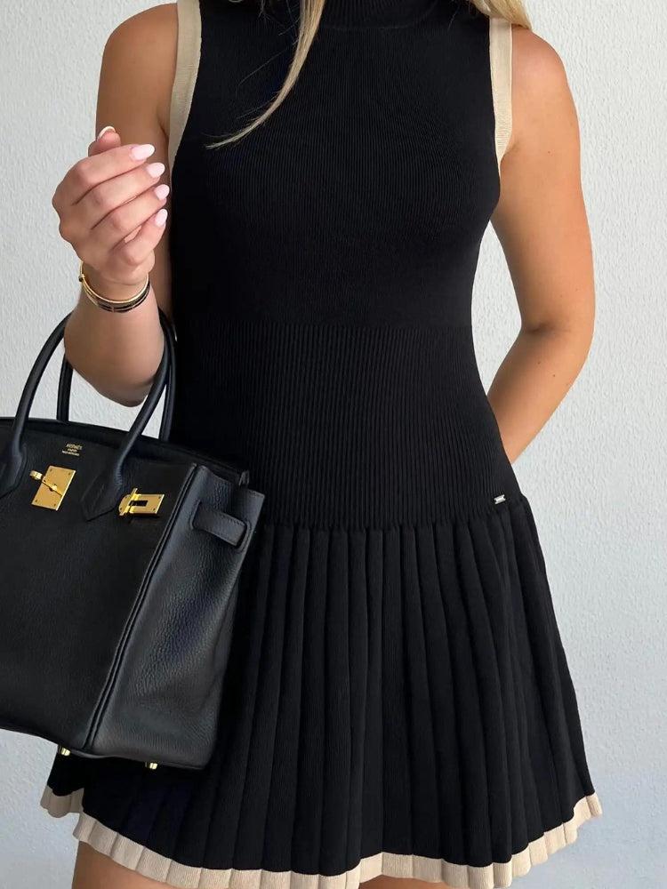 Pleated Mini Dress - Image 4