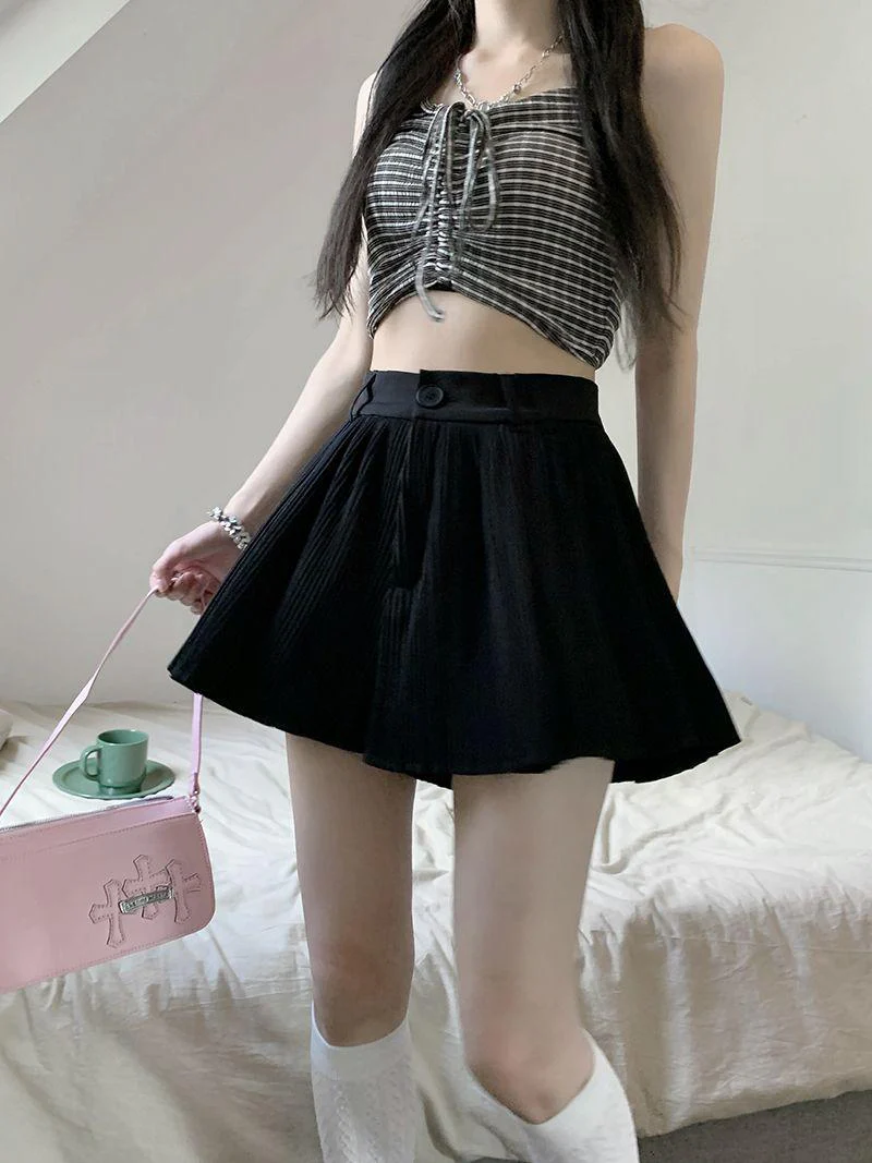 Pleated Mini Skort - Image 5